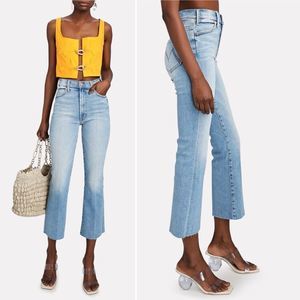 Mother Denim Au Revoir The Hustler Ankle Fray Flare Jeans Size 26